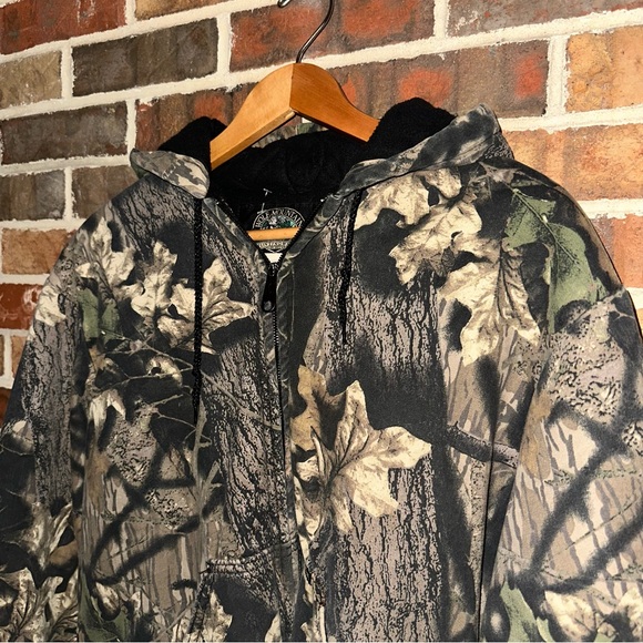 Vintage Wolf Mountain Hunting Wear Leaf Camo Jacket - Picture 6 of 9
